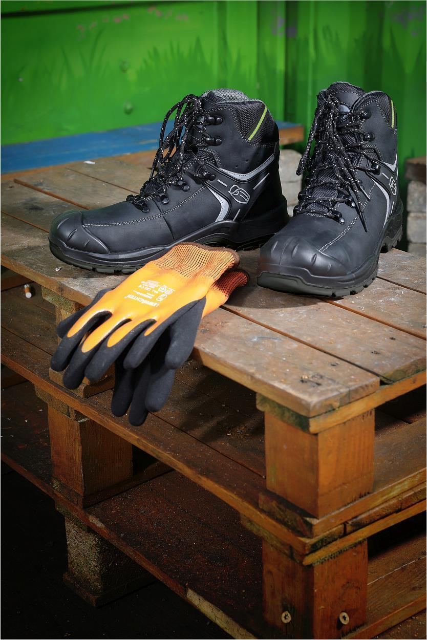 Stiefel niedrig L6125 Prag in Schwarz, Gr. 48 von Leibwächter