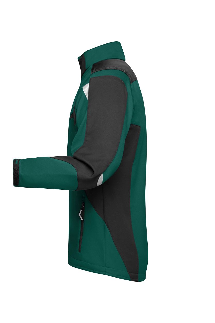 Workwear Softshell Jacket - STRONG - "JN844" in Dark-Green/Black, Größe 6XL - Daiber