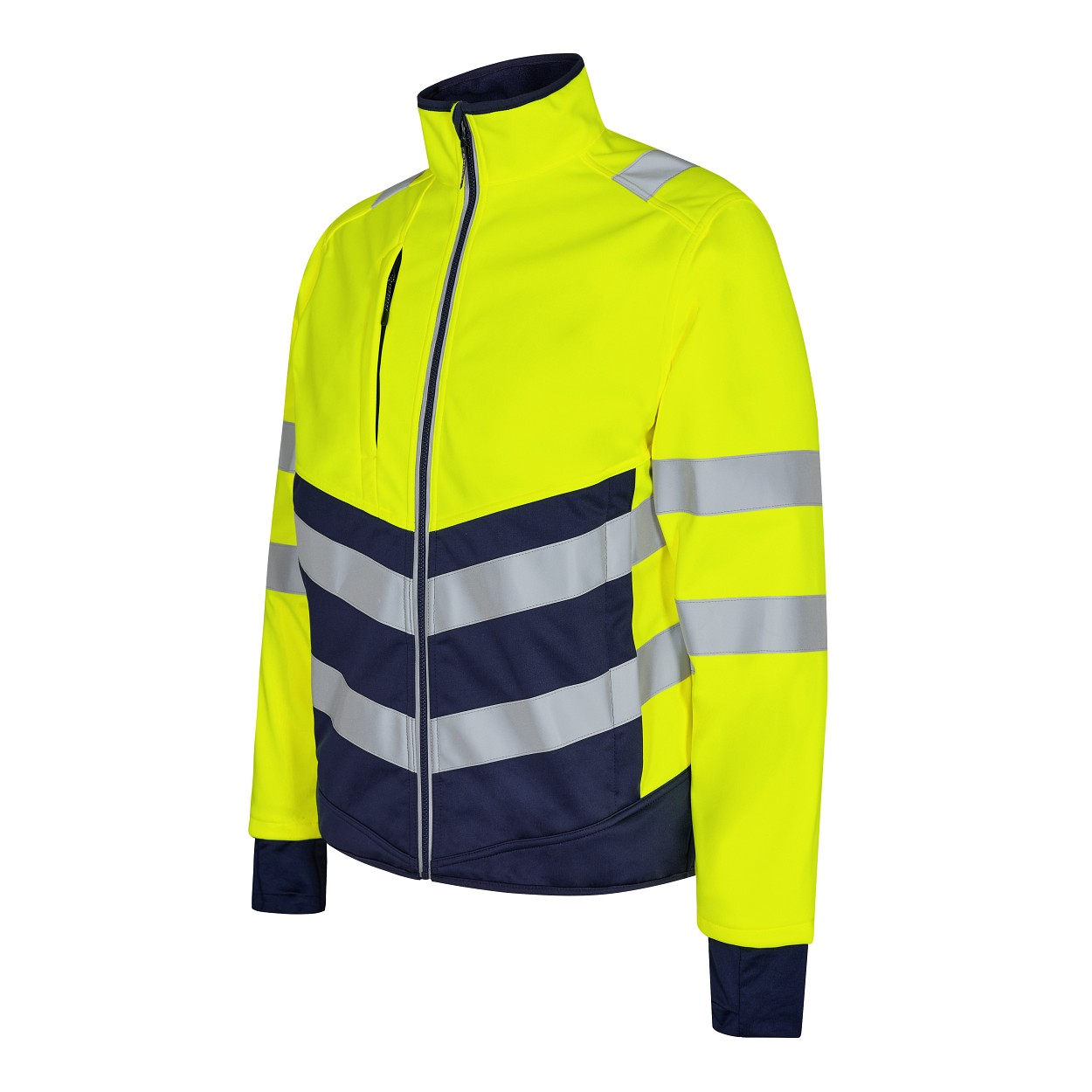 ENGEL Safety Softshelljacke in Gelb/Blue Ink, Größe XS