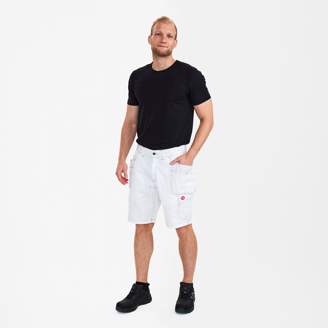 ENGEL Combat Arbeitsshorts mit Holstertaschen in Weiss, Größe 54