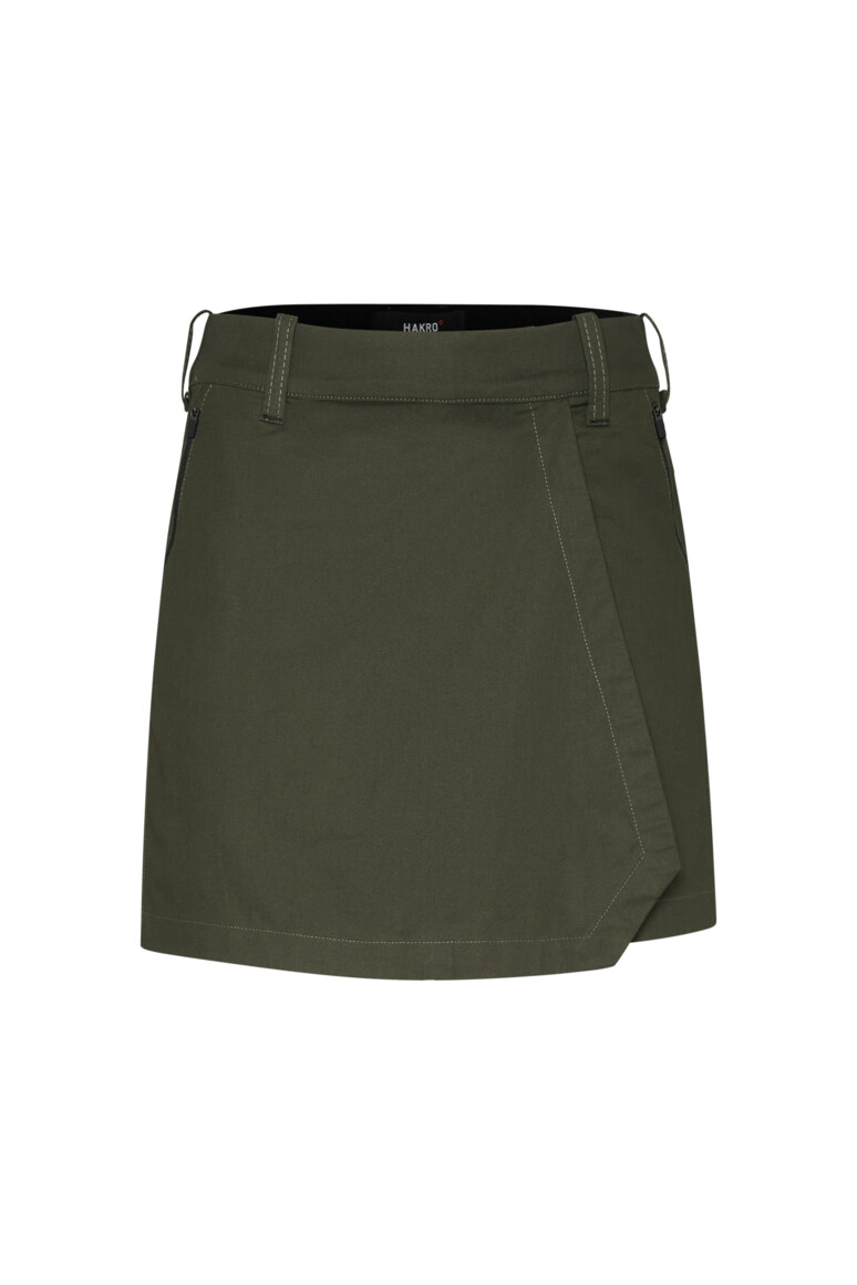 HAKRO 712 DAMEN PERFORMANCESKORT X-STRETCH in Olive, Größe 3XL