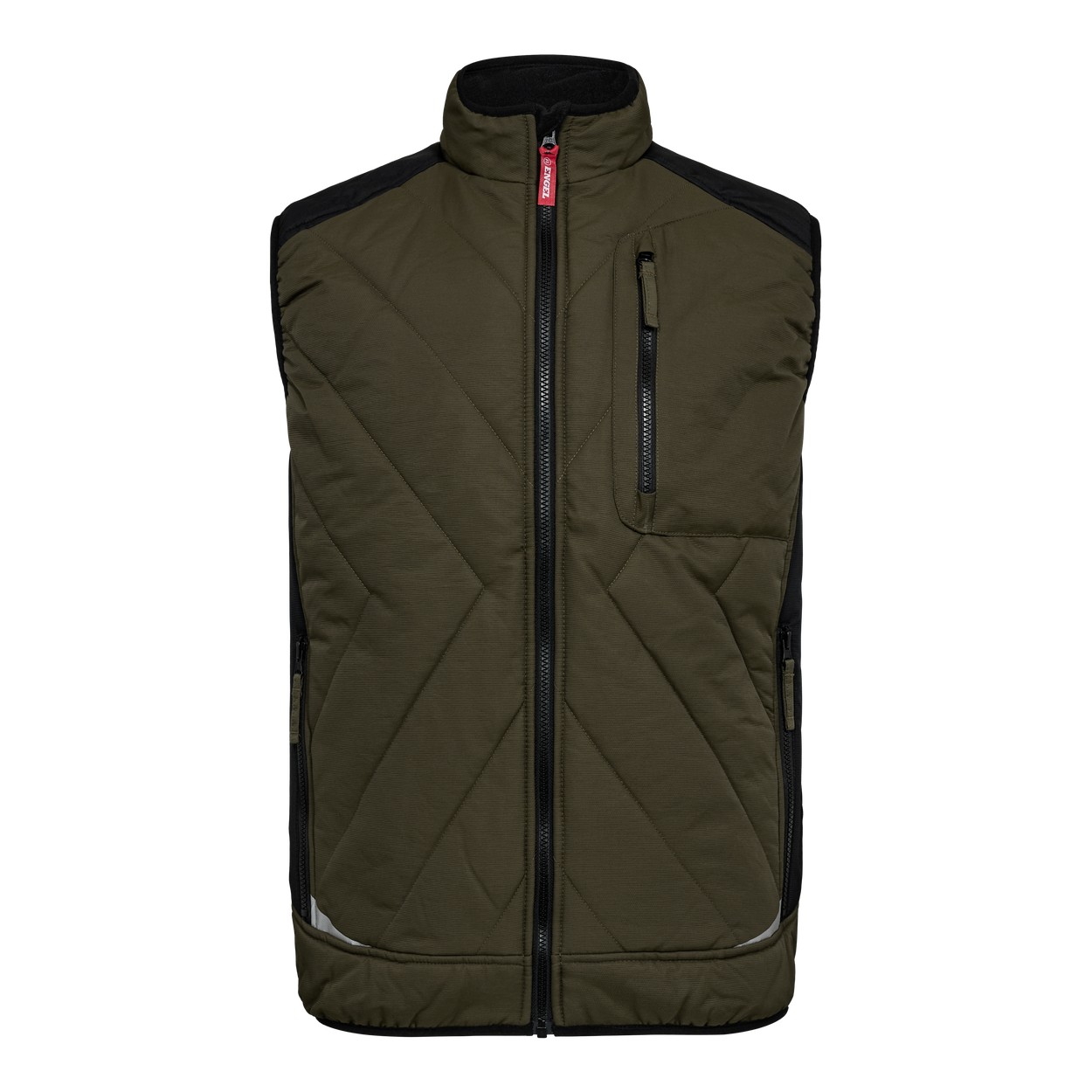 ENGEL Galaxy Stepp-Winterweste in Forest Green/Schwarz, Größe XS