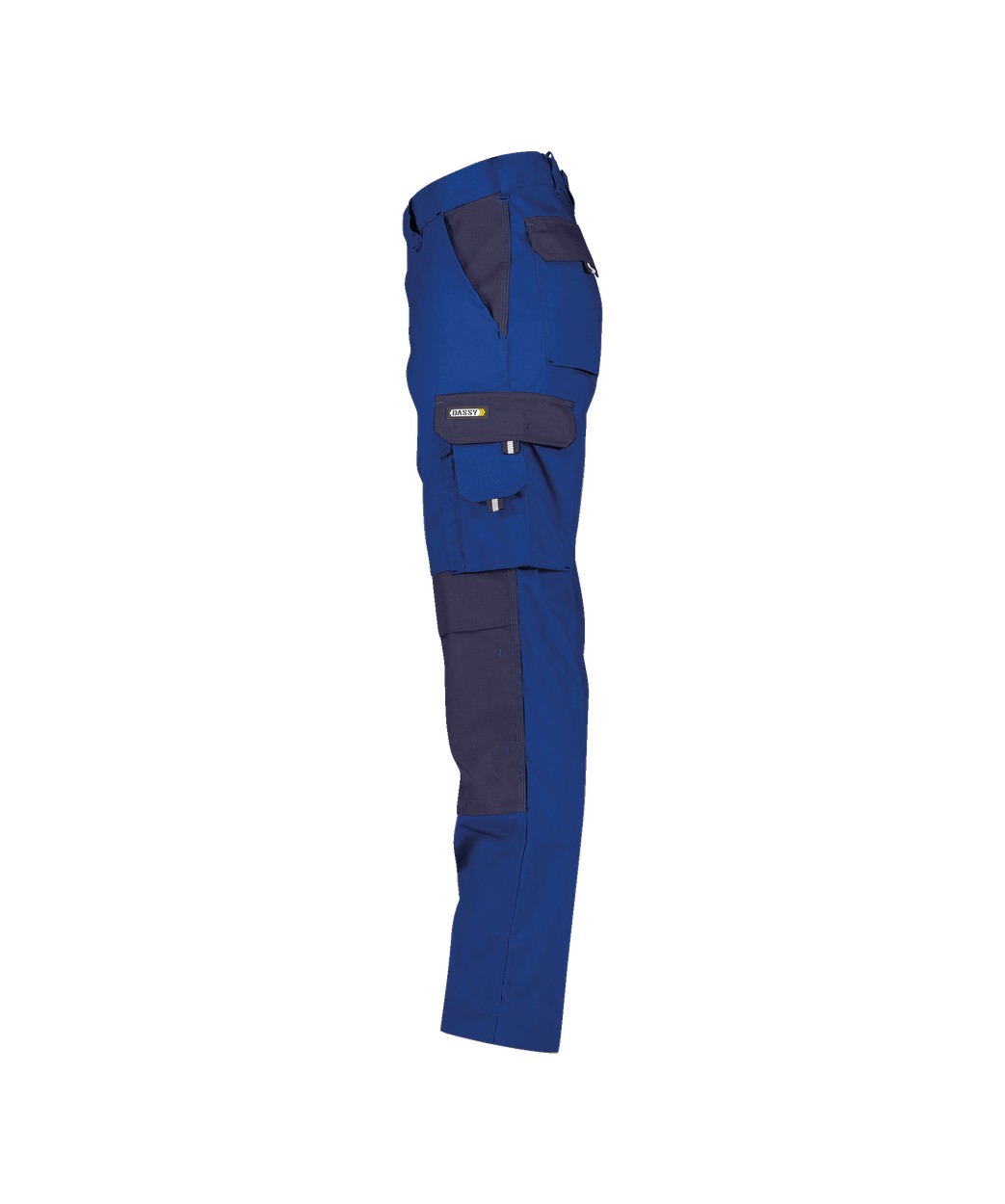 Zweifarbige Arbeitshose mit Kniepolstertaschen "DASSY® Boston" in KORNBLAU/DUNKELBLAU, Größe 58 - langer Schritt PESCO64