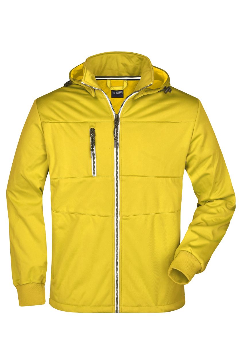 Men's Maritime Jacket "JN1078" in Sun-Yellow/Navy/White, Größe 3XL - Daiber