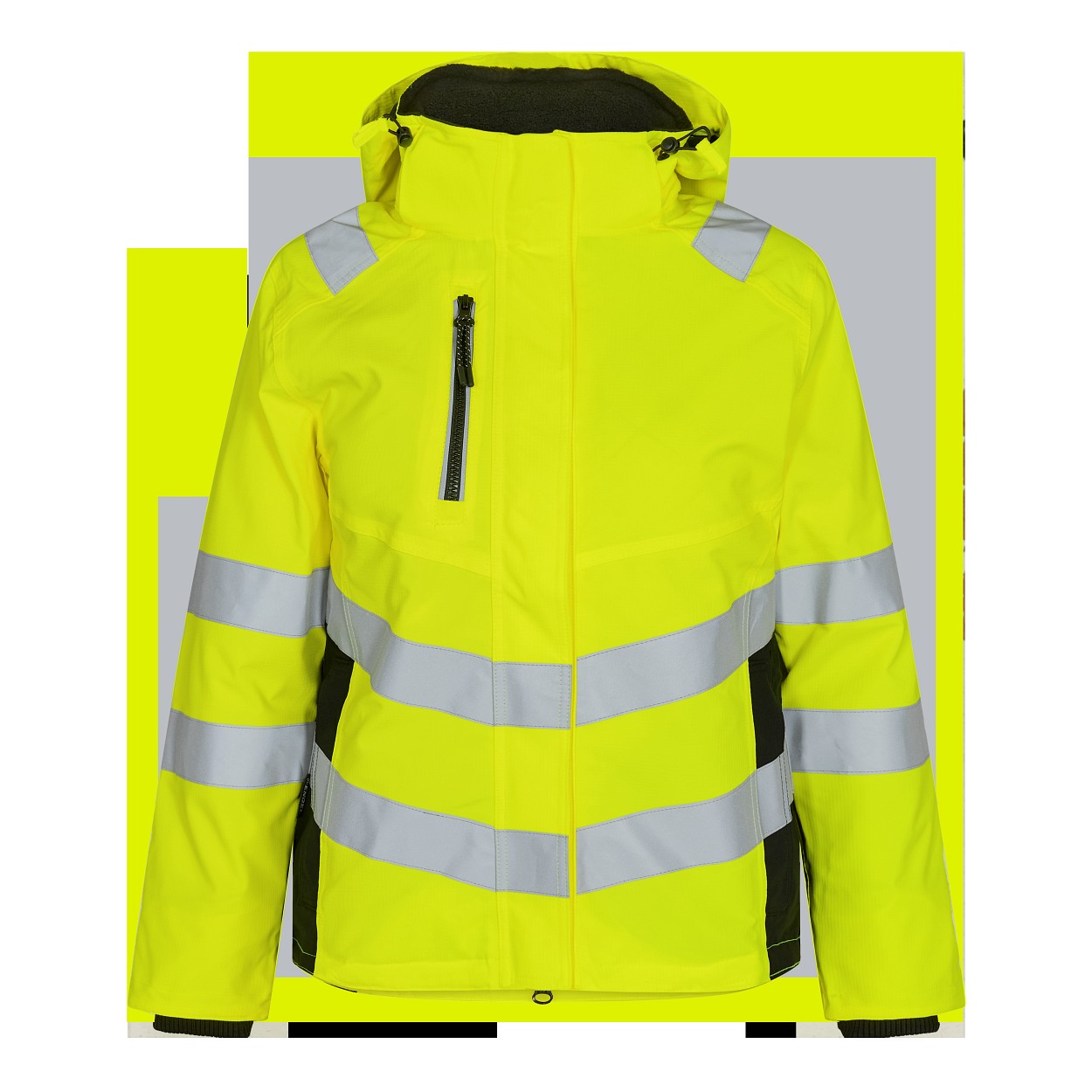 ENGEL Safety Damen Winterjacke in Gelb/Schwarz, Größe XS