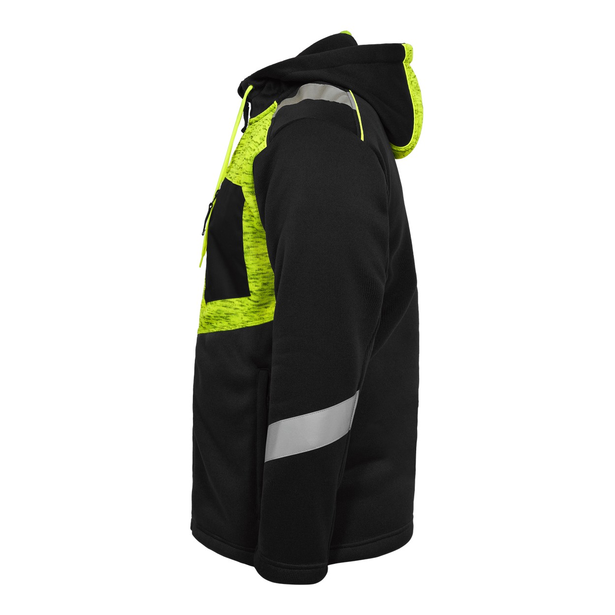 ENGEL Cargo Strickcardigan in Schwarz/Gelb, Größe 2XL