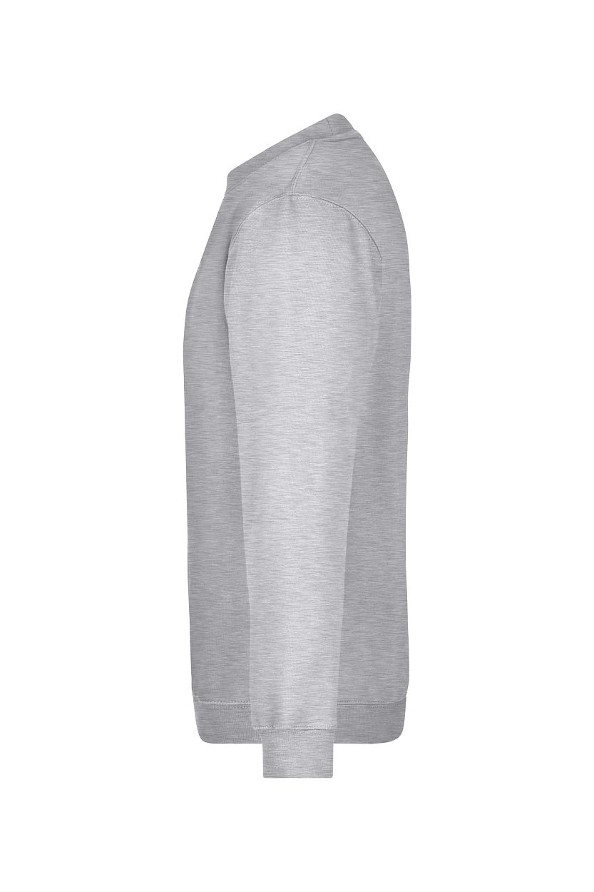Round-Sweat Heavy "JN040" in Grey-Heather, Größe 5XL - Daiber