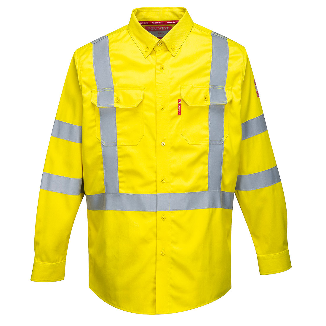 Bizflame 88/12 flammhemendes FR Warnschutz Hemd FR95 in Gelb, Größe 3XL von Portwest