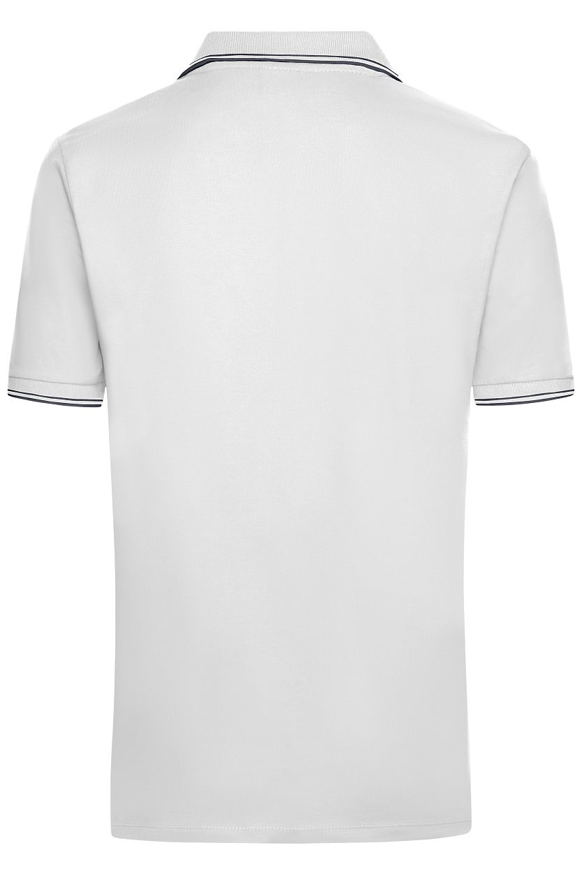 Men's Polo "JN986" in White/Navy, Größe 3XL - Daiber