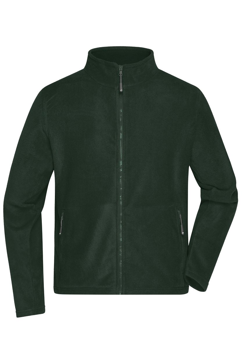 Men's Fleece Jacket "JN782" in Dark-Green, Größe 4XL - Daiber