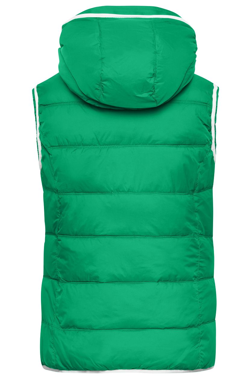 Ladies' Maritime Vest "JN1075" in Irish-Green/White, Größe 2XL - Daiber