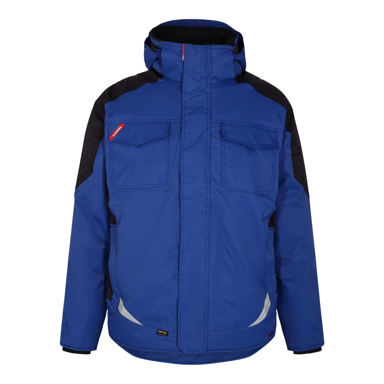 ENGEL Galaxy Winterjacke in Surfer Blue/Schwarz, Größe XS