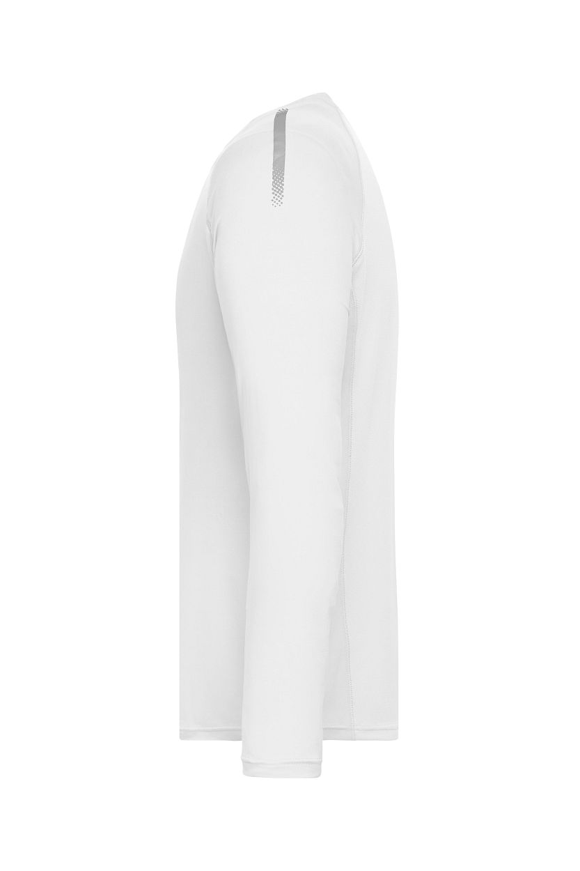 Men's Sports Shirt Long-Sleeved GRS "JN522" in White, Größe 3XL - Daiber