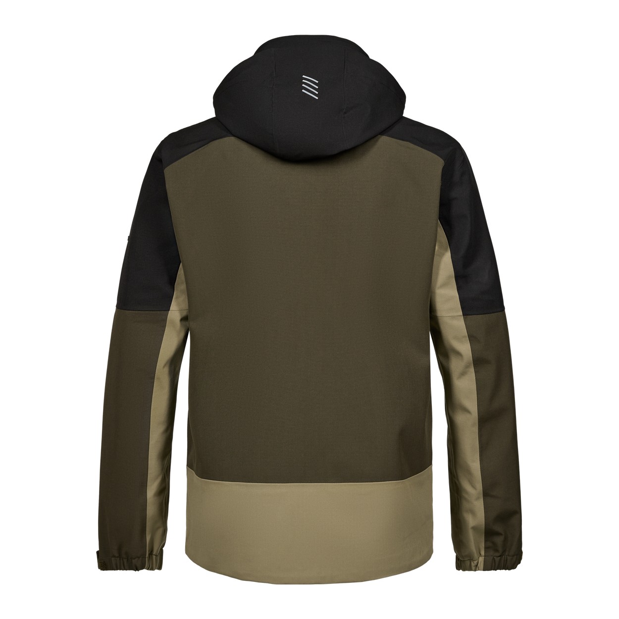 ENGEL Entire Shelljacke in Forest Green/Schwarz, Größe XS