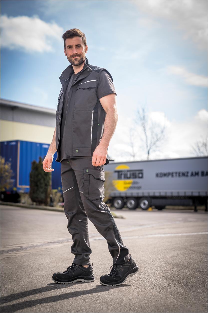 Weste FLEXV28 Flex Line in Anthrazit/Schwarz, Gr. 2XL von Leibwächter