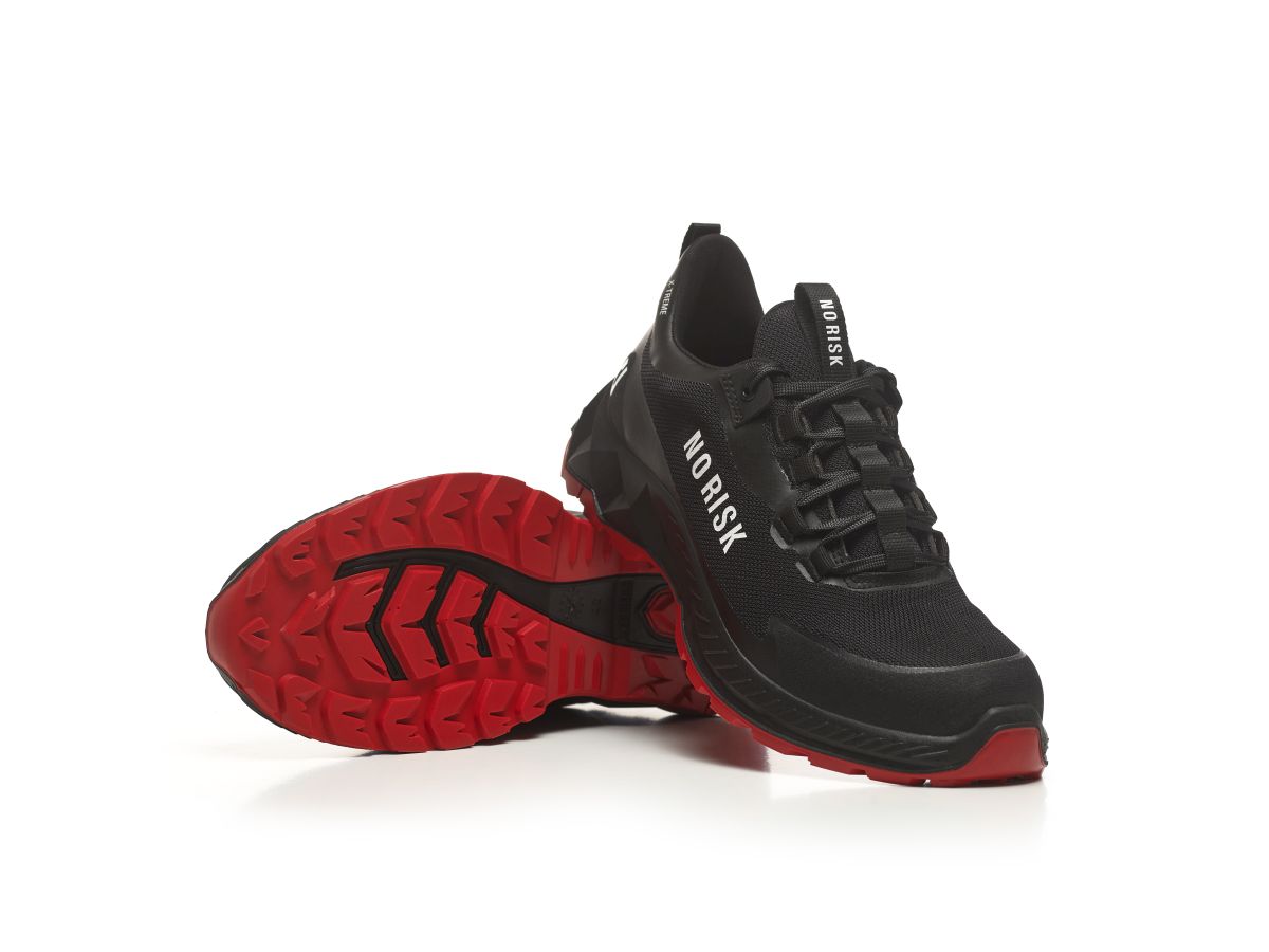 NORISK Halbschuh X-TREME LOW BLACK AND RED in Schwarz, Größe 41