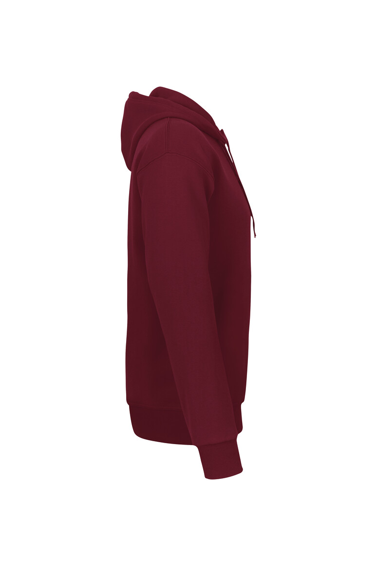 HAKRO 560 Kapuzen-Sweatshirt Bio-Baumwolle GOTS in Weinrot, Größe 6XL