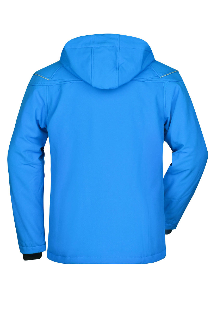 Men’s Winter Softshell Jacket "JN1000" in Aqua, Größe 3XL - Daiber