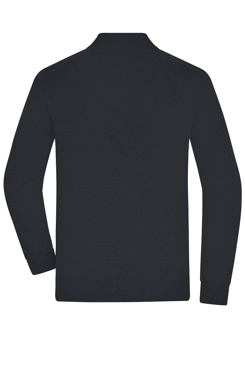 Men's Half-Zip Troyer "JN1324" in Black, Größe 3XL - Daiber