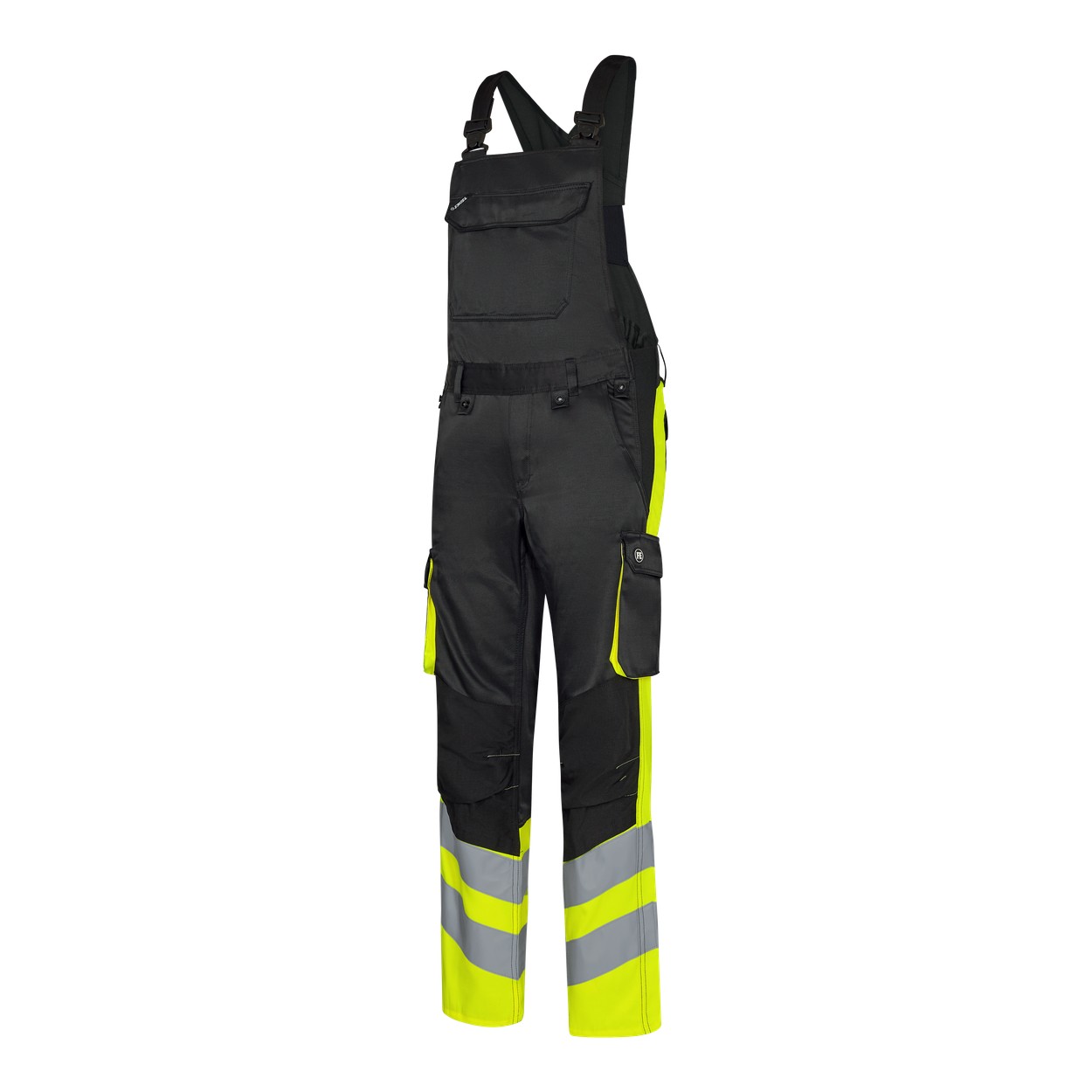 ENGEL Safety Light Latzhose in Schwarz/Gelb, Größe 106