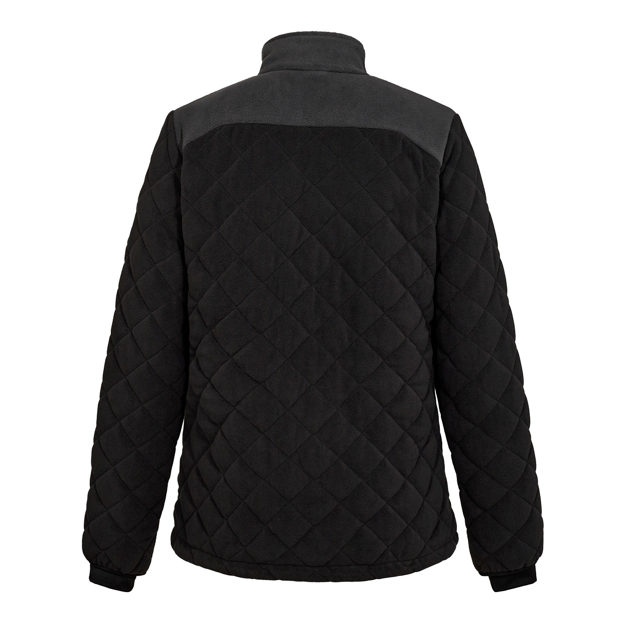 Entire Damen Gestepptes-Fleecejacke in Schwarz/Anthrazit Grau, Größe XS