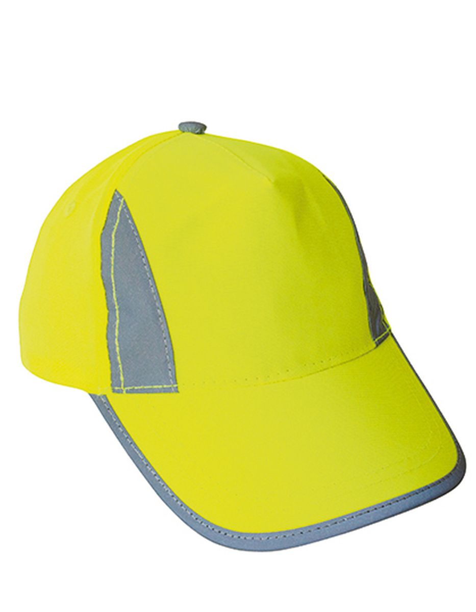 Korntex® Premium Fluo Cap für Kinder und Erwachsene "Nice" in Signal Yellow, Größe One Size