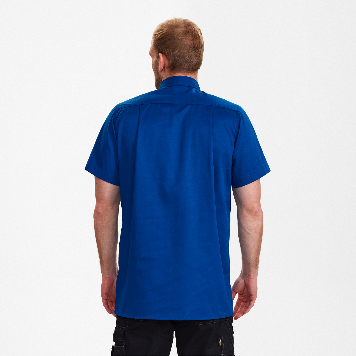 ENGEL Extend kurzärmliges Herrenhemd in Surfer Blue, Größe 49/50