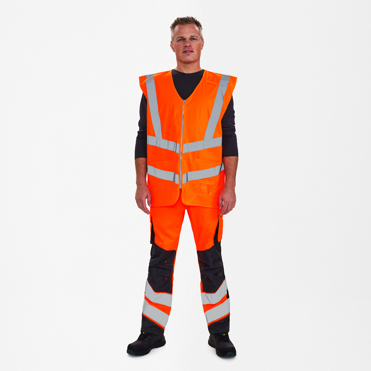 Safety Weste mit Reißverschluss