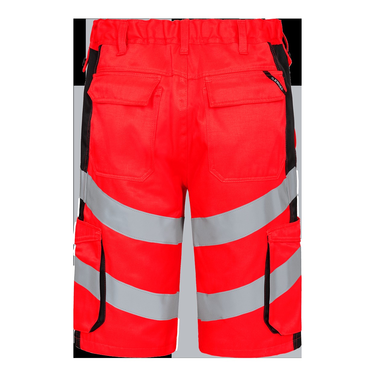 ENGEL Safety Light Arbeitsshorts in Rot/Schwarz, Größe 54
