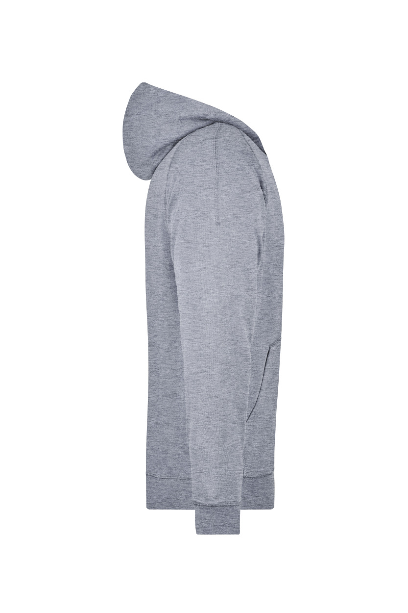 Hooded Jacket "JN059" in Grey-Heather, Größe 3XL - Daiber