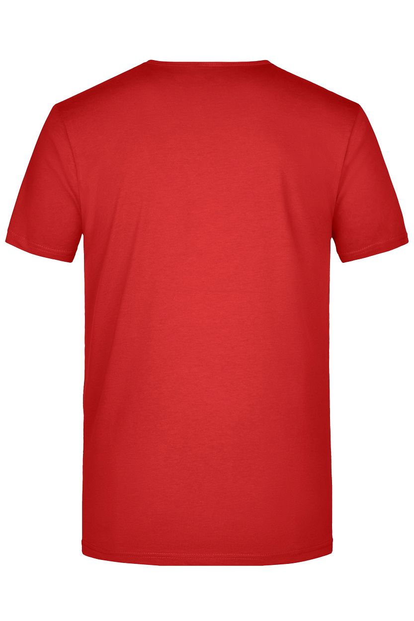 Men's Slim Fit V-T "JN912" in Red, Größe 2XL - Daiber