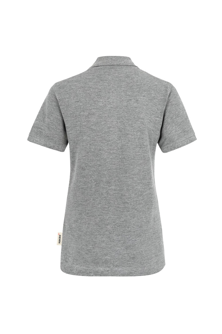 HAKRO 110 Damen Poloshirt Classic in Grau meliert, Größe 3XL