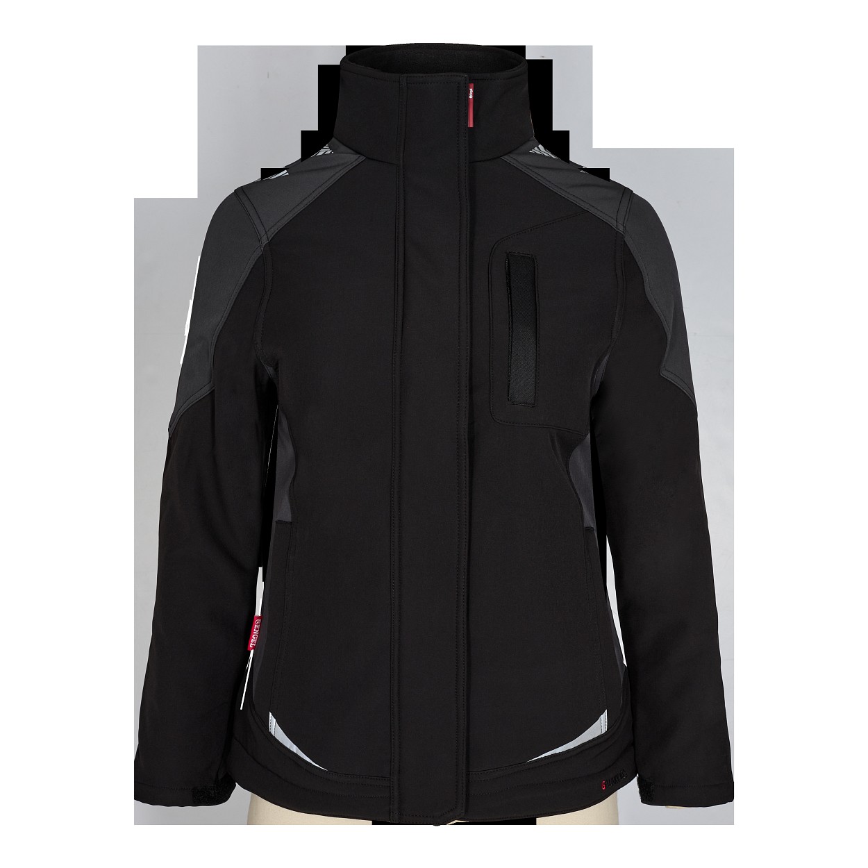 ENGEL Galaxy Damen Softshelljacke in Schwarz/Anthrazit Grau, Größe XS