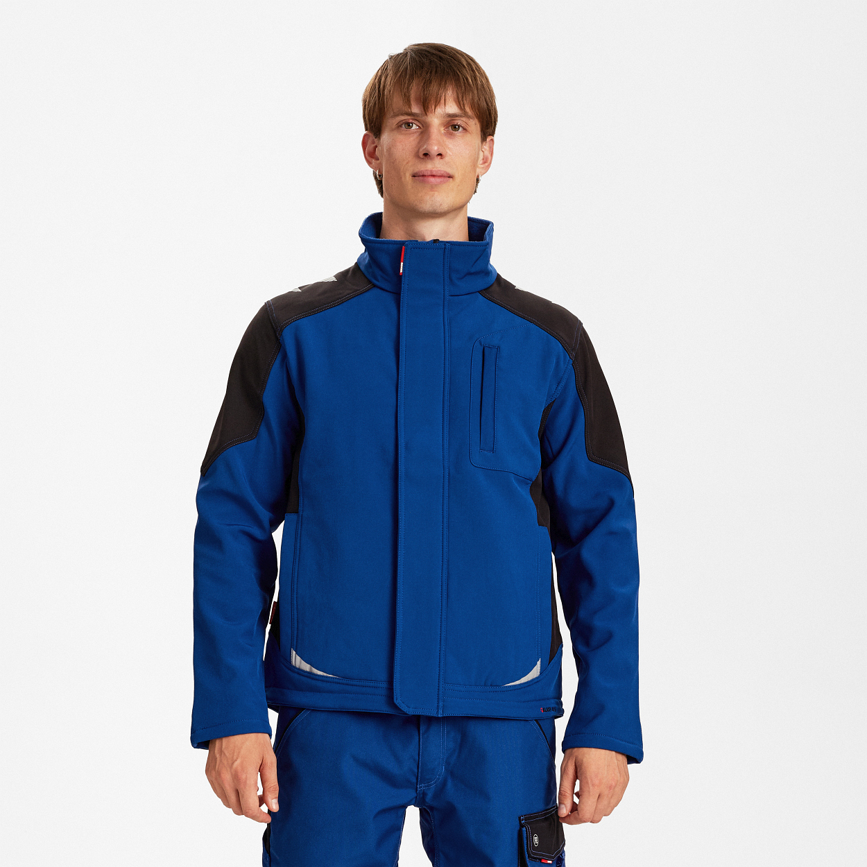 ENGEL Galaxy Softshelljacke in Surfer Blue/Schwarz, Größe XS