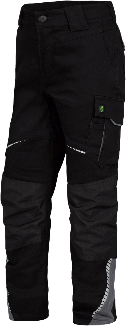 Kinder-Bundhose Flex Line Schwarz/Grau FLXKH, Gr. 158/164 von Leibwächter