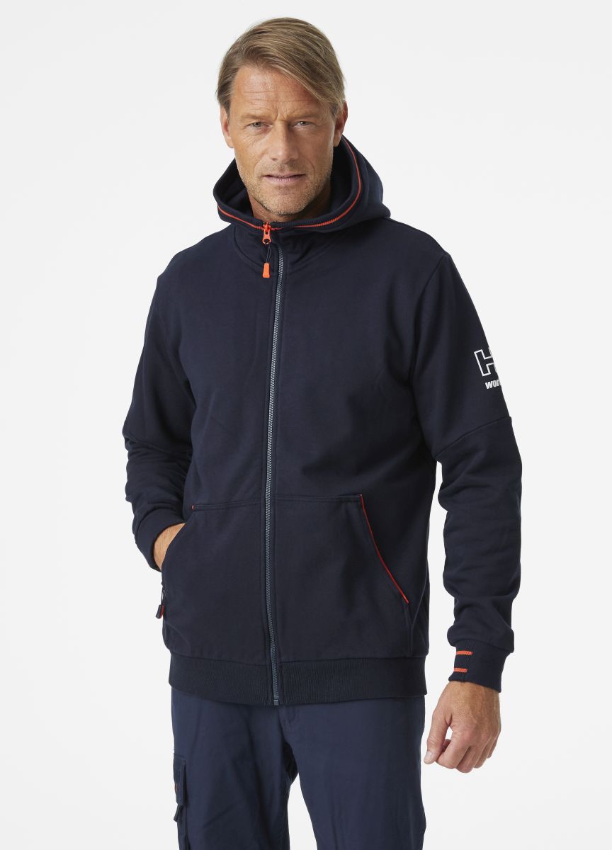 Zip Hoodie Kensington in Navy, Gr. 4XL von Helly Hansen Workwear