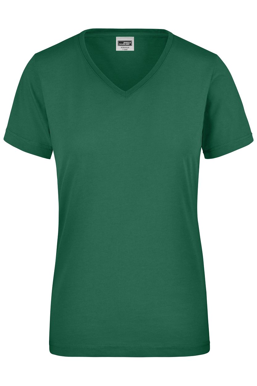 Ladies' Workwear T-Shirt "JN837" in Dark-Green, Größe 4XL - Daiber