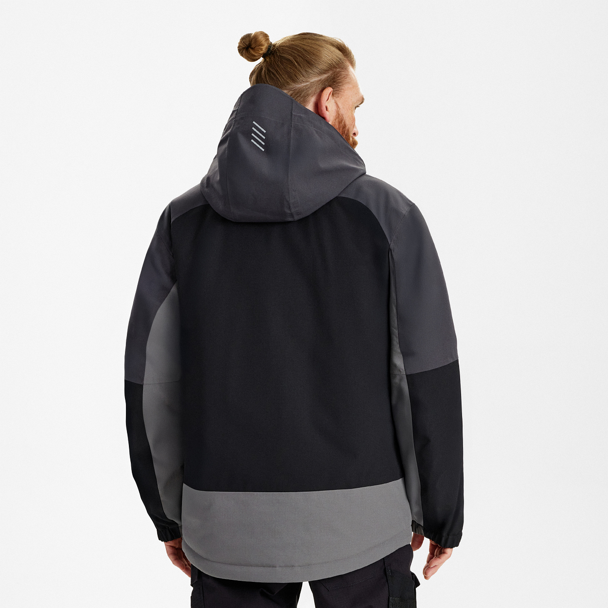 ENGEL Entire Winterjacke in Schwarz/Anthrazit Grau, Größe XS