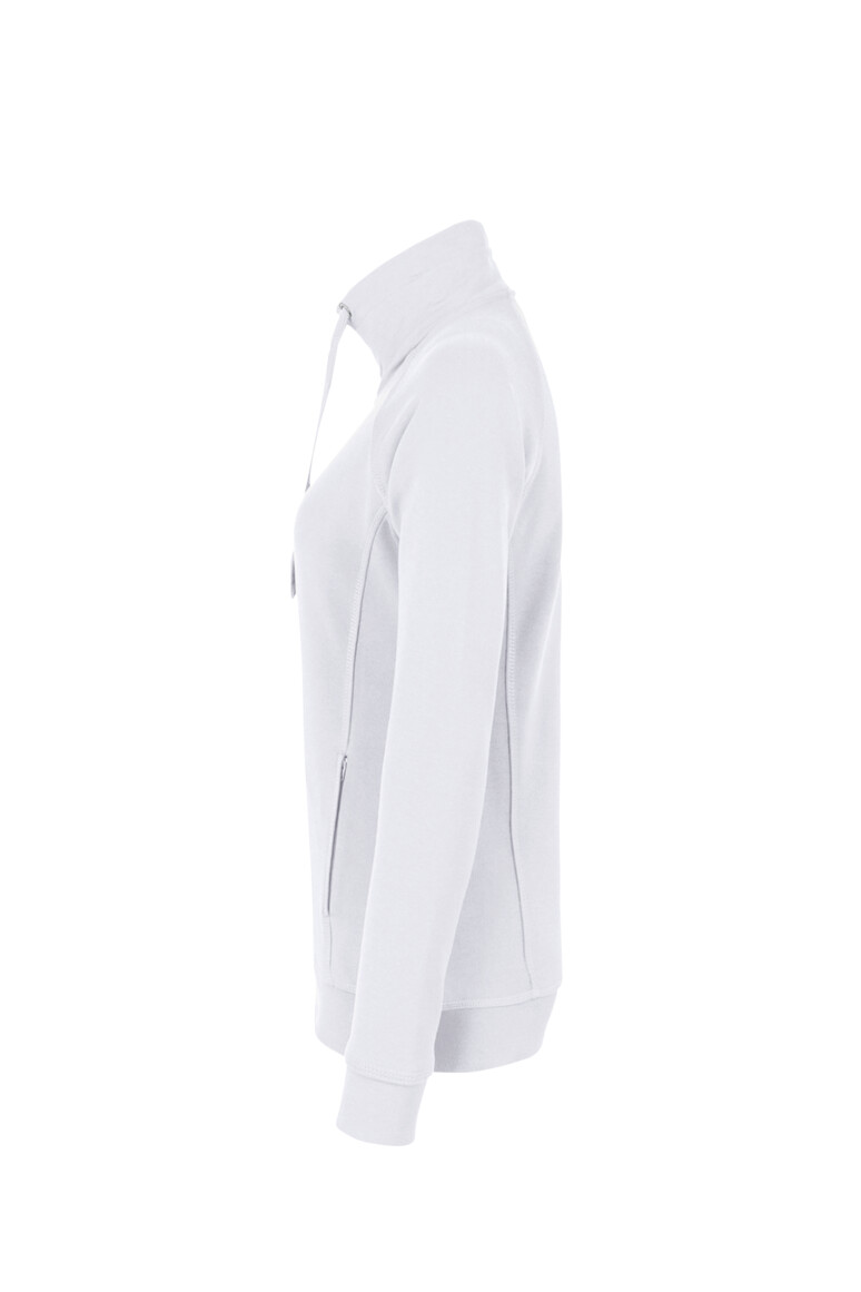 HAKRO 406 Damen Sweatjacke College in Weiß, Größe 3XL