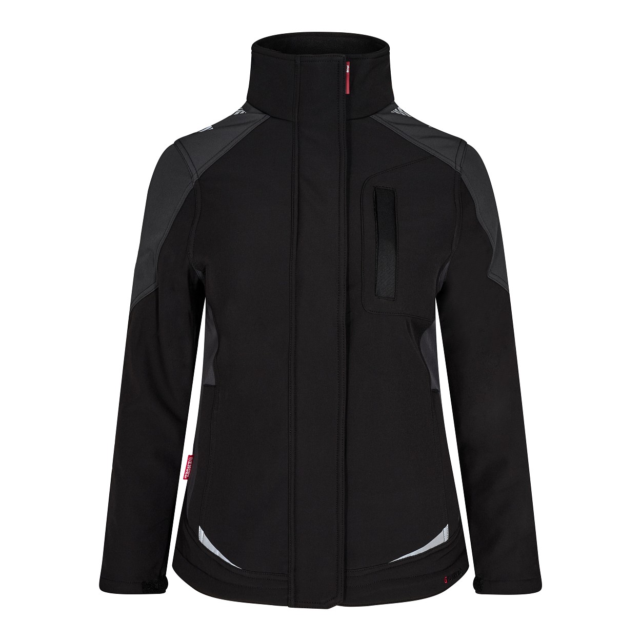 ENGEL Galaxy Damen Softshelljacke in Schwarz/Anthrazit Grau, Größe XS
