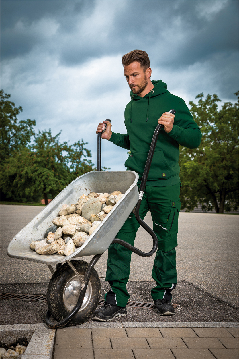 Hoodie "Toni" Flex Line Grün FLEXQ, Gr. 2XL von Leibwächter