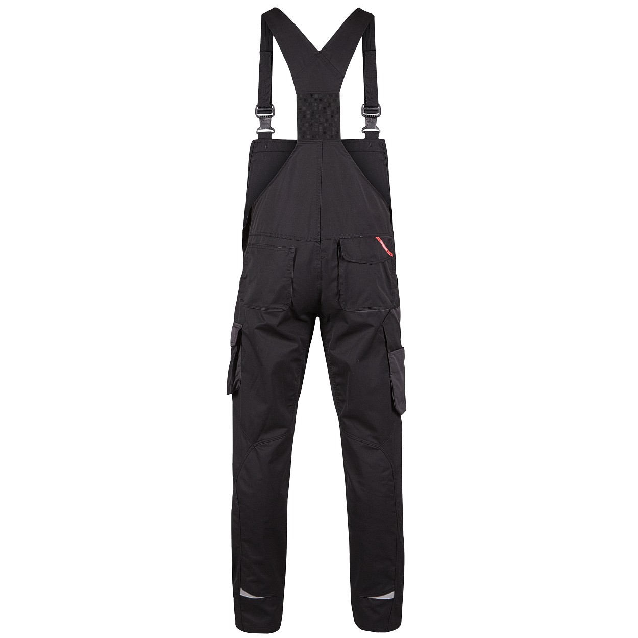 ENGEL Galaxy Light Latzhose in Schwarz/Anthrazit Grau, Größe 106