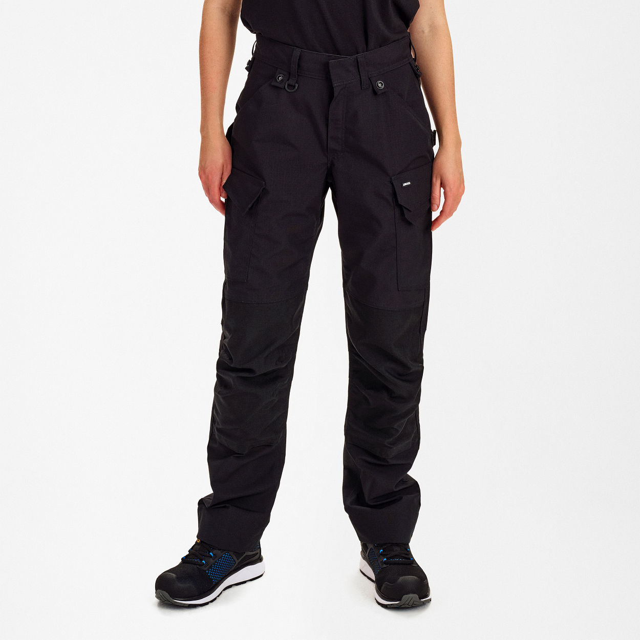 Entire Damen Arbeitshose mit Stretch in Schwarz, Größe 48