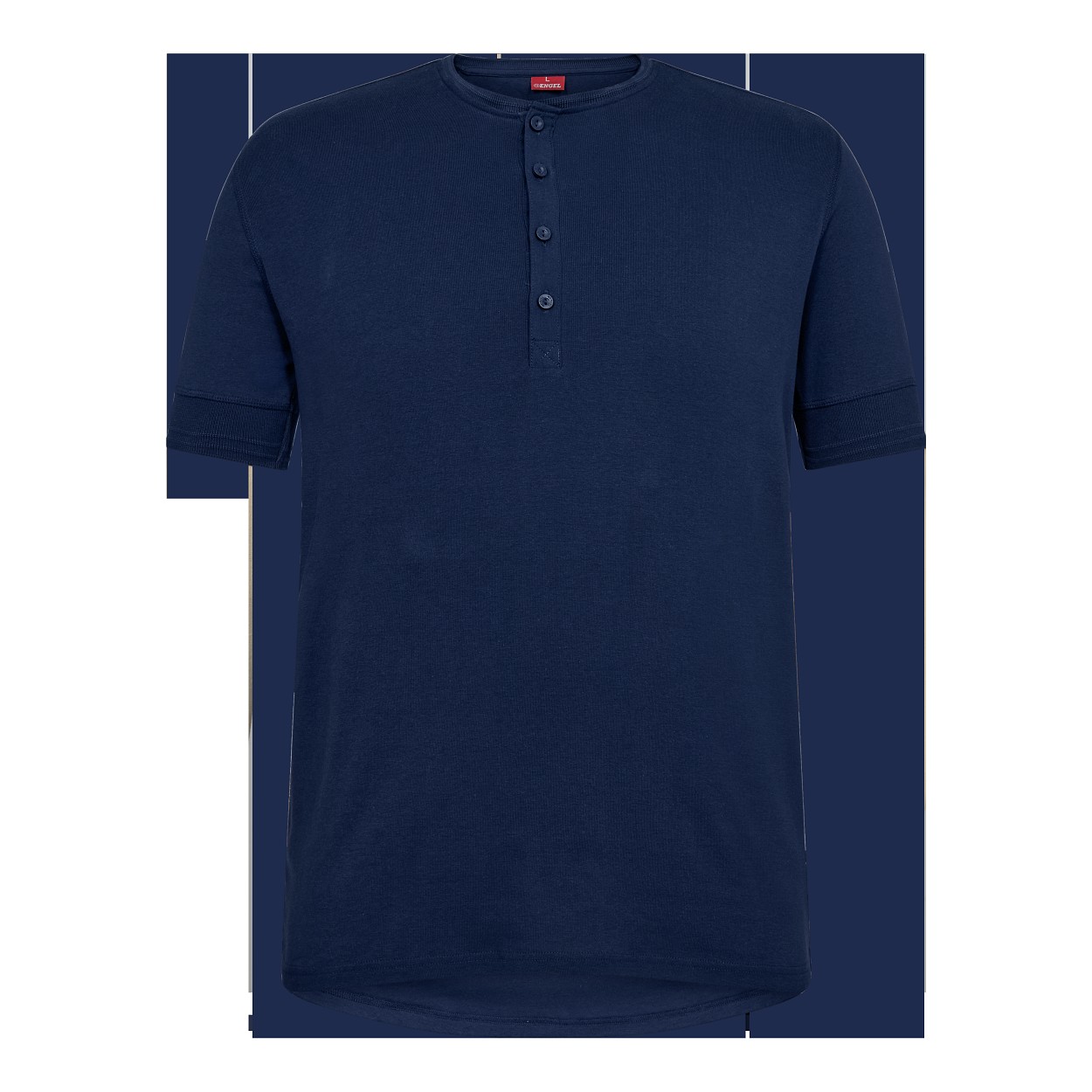 ENGEL Extend Grandad T-Shirt in Blue Ink, Größe XS