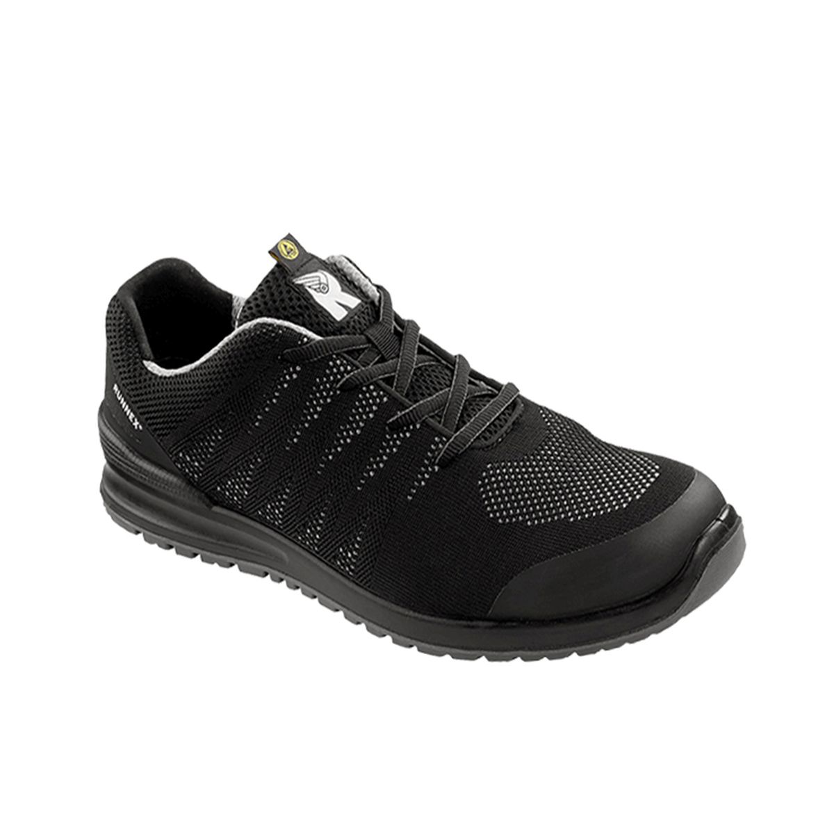 RUNNEX® S1P-ESD-Sicherheitshalbschuhe SportStar in Schwarz / Grau, Gr. 36