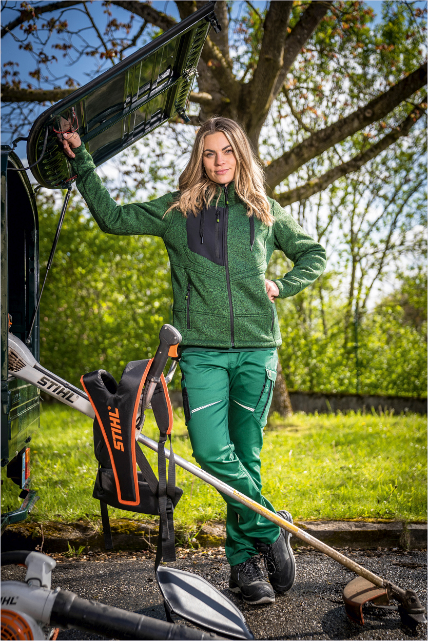 Strickjacke Casual Line Unisex Grün CASTJ, Gr. 2XL von Leibwächter