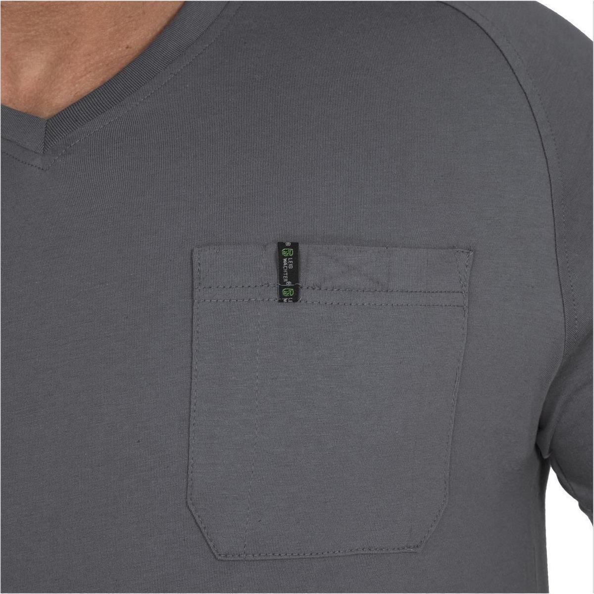 T-Shirt V-Neck Uwe FLEXT07 Flex Line in Grau, Gr. XS von Leibwächter