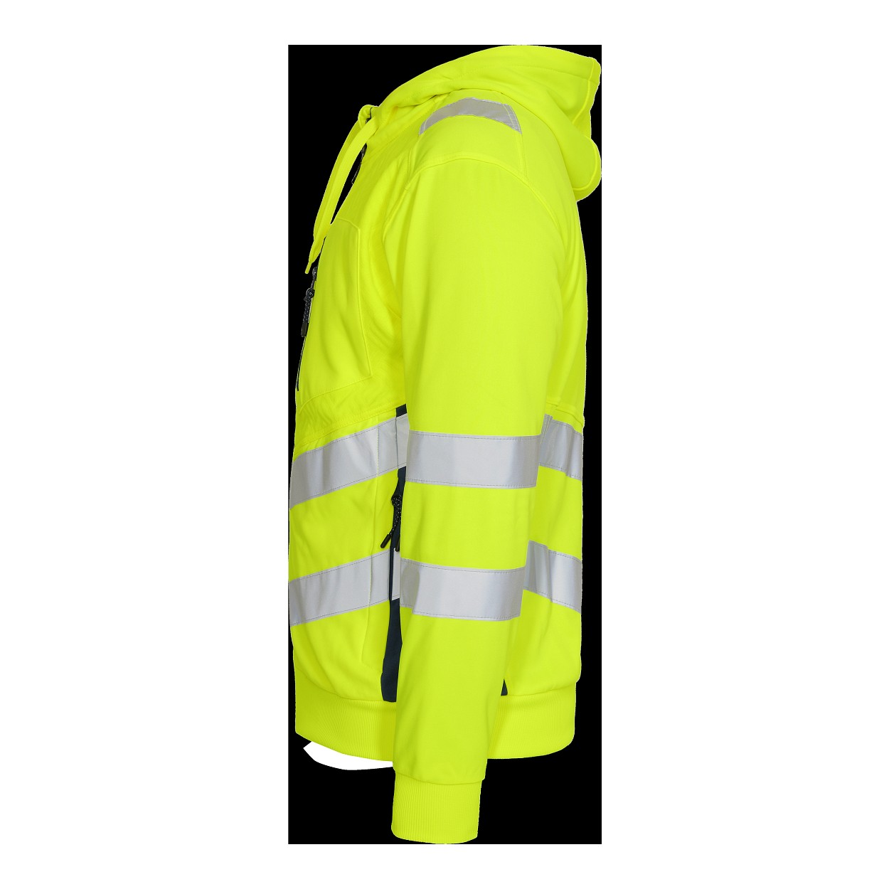 ENGEL Safety Sweatcardigan in Gelb/Blue Ink, Größe 6XL