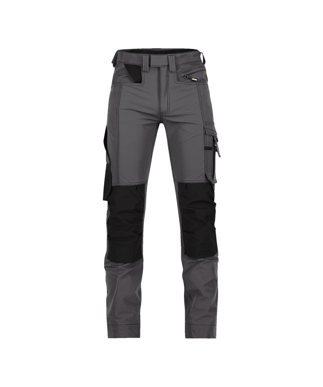 Stretch-Arbeitshose mit Kniepolstertaschen "DASSY® Impax" in ANTHRAZITGRAU/SCHWARZ, Größe 58 - langer Schritt PACOSPA30