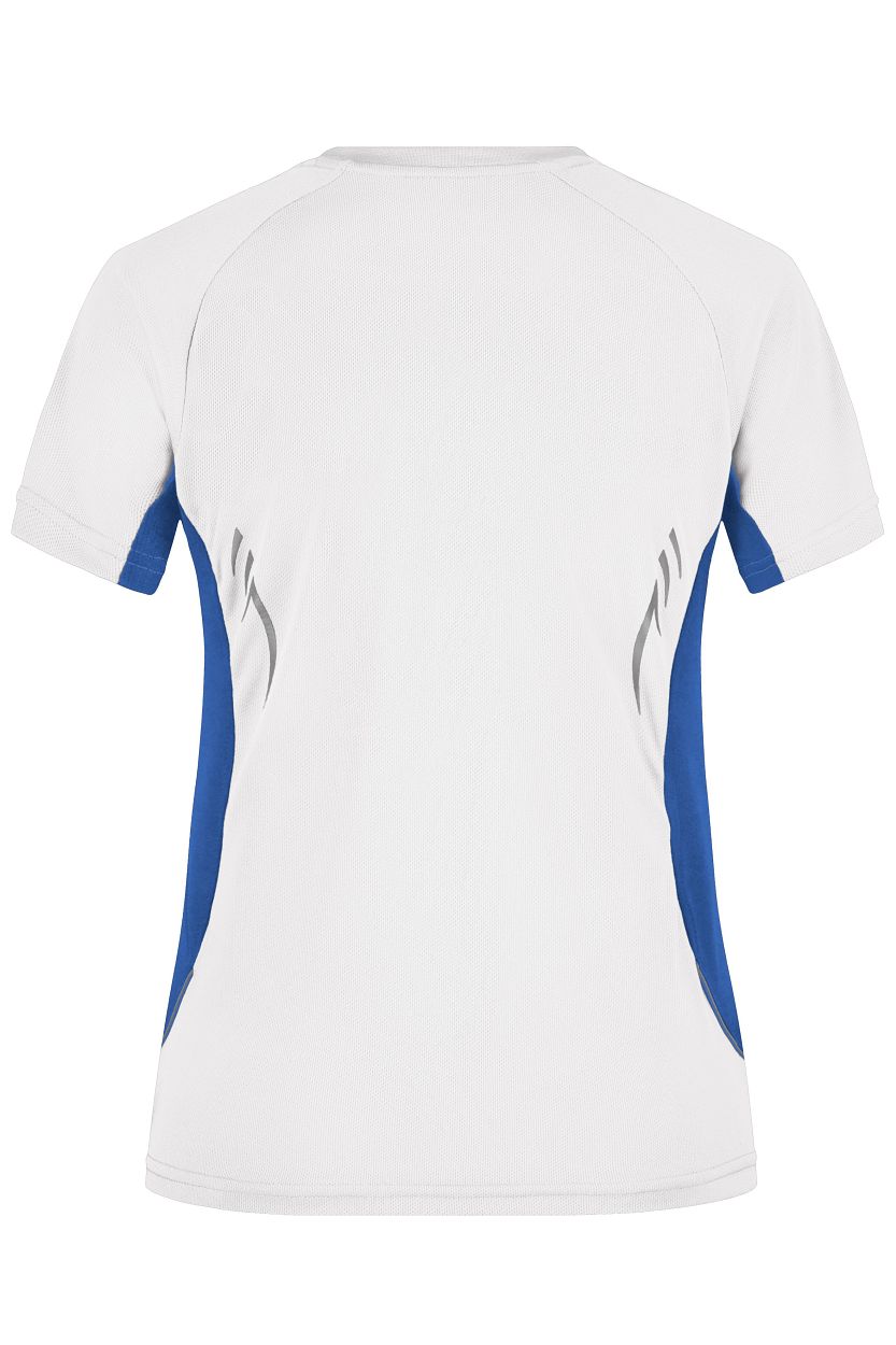 Ladies' Running-T "JN390" in White/Royal, Größe 2XL - Daiber